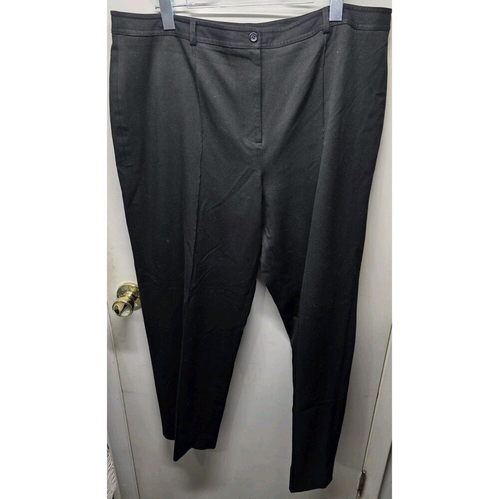 Talbots Black Dress Pants Ponte Like Plus Size 20 Stretch
